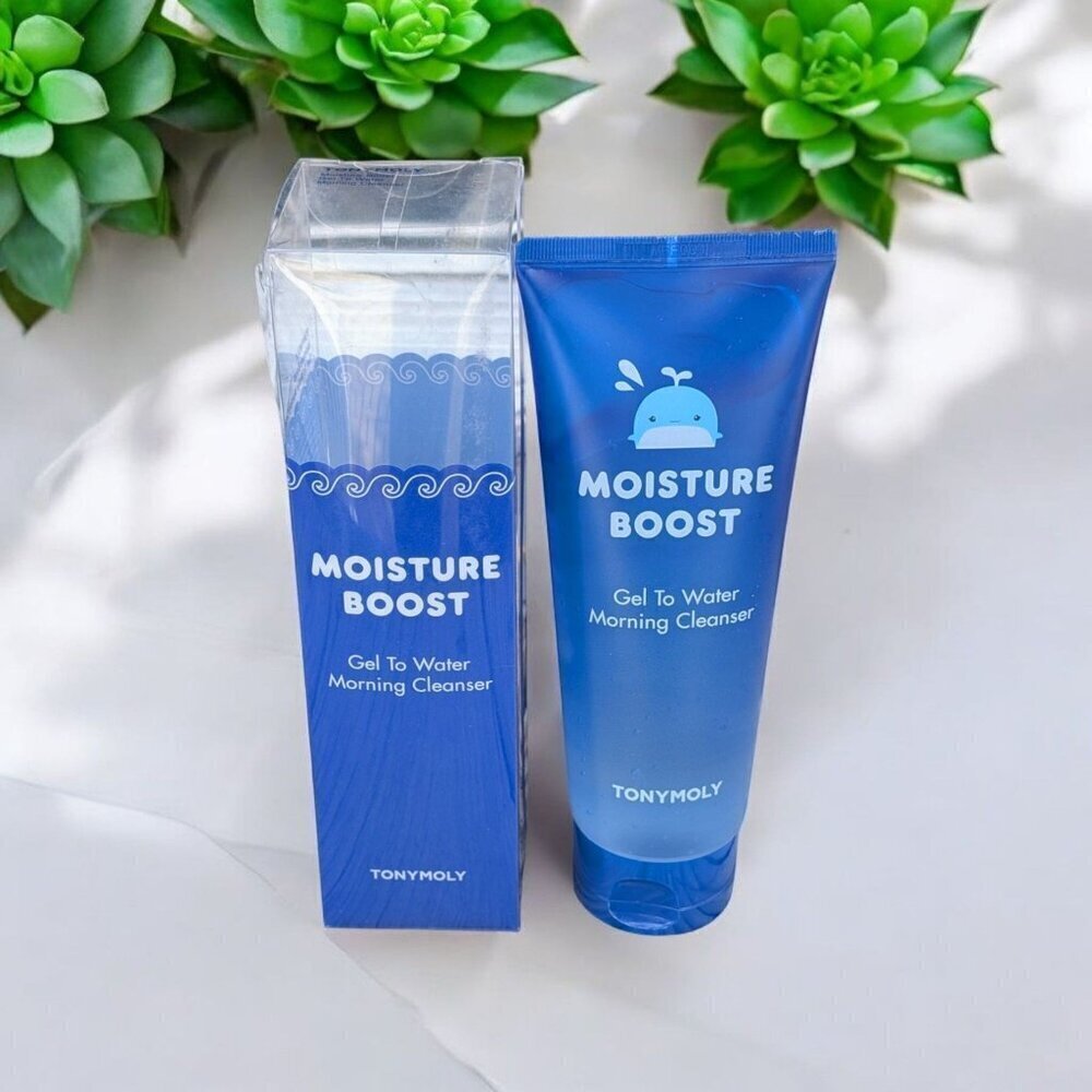 TONYMOLY Moisture Boost Gel to Water Morning Cleanser 6 oz / 180 ml NWT